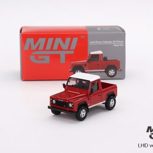 Mini GT Land Rover Defender 90 Pickup Masai Red